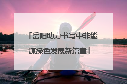 岳阳助力书写中非能源绿色发展新篇章