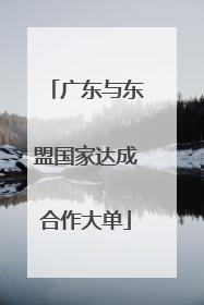 广东与东盟国家达成合作大单