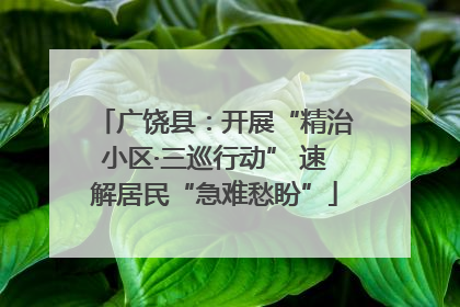 广饶县：开展“精治小区·三巡行动” 速解居民“急难愁盼”