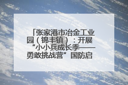 张家港市冶金工业园（锦丰镇）：开展“小小兵成长季——勇敢挑战营”国防启蒙教育活动