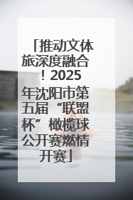 推动文体旅深度融合！2025年沈阳市第五届“联盟杯”橄榄球公开赛燃情开赛