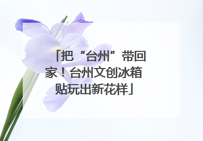 把“台州”带回家！台州文创冰箱贴玩出新花样