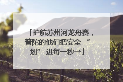 护航苏州河龙舟赛，普陀的他们把安全 “划” 进每一秒→