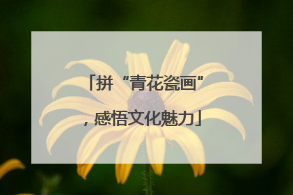 拼“青花瓷画”，感悟文化魅力