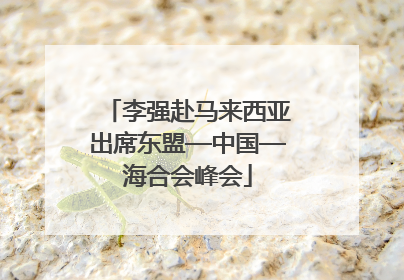 李强赴马来西亚出席东盟—中国—海合会峰会