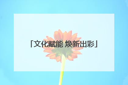 文化赋能 焕新出彩