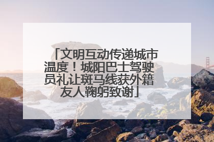 文明互动传递城市温度！城阳巴士驾驶员礼让斑马线获外籍友人鞠躬致谢