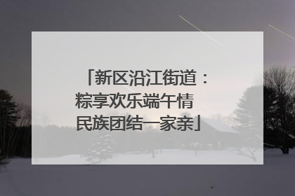 新区沿江街道：粽享欢乐端午情 民族团结一家亲