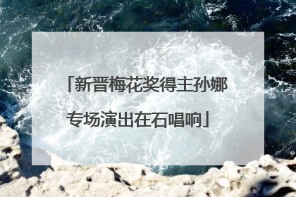 新晋梅花奖得主孙娜专场演出在石唱响