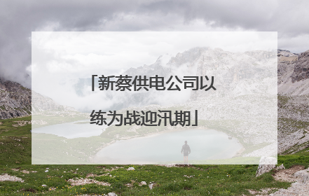 新蔡供电公司以练为战迎汛期