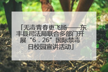 无毒青春更飞扬——东丰县司法局联合多部门开展“6．26”国际禁毒日校园宣讲活动