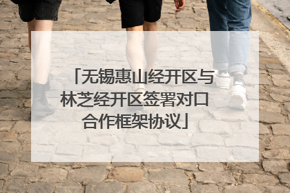 无锡惠山经开区与林芝经开区签署对口合作框架协议