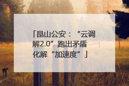 昆山公安：“云调解2.0”跑出矛盾化解“加速度”