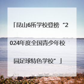 昆山6所学校登榜“2024年度全国青少年校园足球特色学校”
