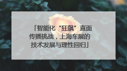 智能化“狂飙”直面传播挑战，上海车展的技术发展与理性回归