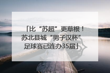 比“苏超”更草根！苏北县城“男子汉杯”足球赛已连办35届
