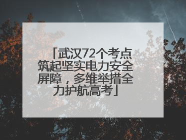 武汉72个考点筑起坚实电力安全屏障，多维举措全力护航高考