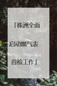 株洲全面启动燃气表首检工作