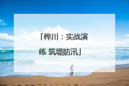 桦川：实战演练 筑堤防汛