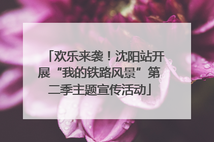 欢乐来袭！沈阳站开展“我的铁路风景”第二季主题宣传活动