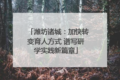 潍坊诸城：加快转变育人方式 谱写研学实践新篇章