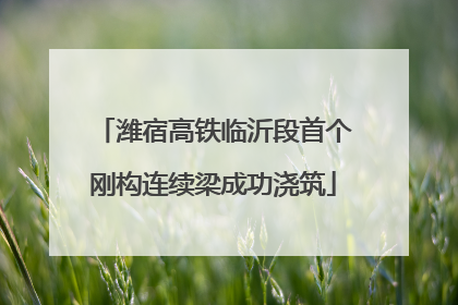 潍宿高铁临沂段首个刚构连续梁成功浇筑