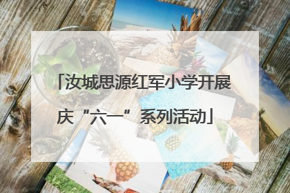 汝城思源红军小学开展庆“六一”系列活动