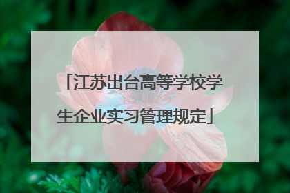 江苏出台高等学校学生企业实习管理规定