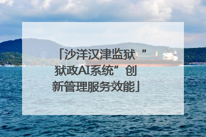 沙洋汉津监狱“狱政AI系统”创新管理服务效能