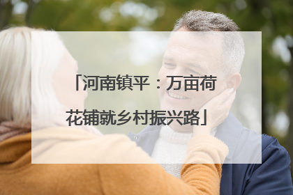 河南镇平：万亩荷花铺就乡村振兴路