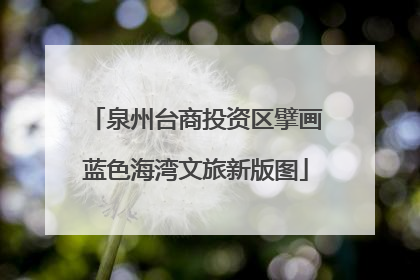 泉州台商投资区擘画蓝色海湾文旅新版图