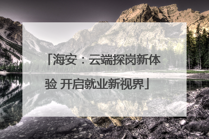 海安：云端探岗新体验 开启就业新视界