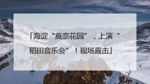 海淀“莫奈花园”，上演“稻田音乐会”！现场直击