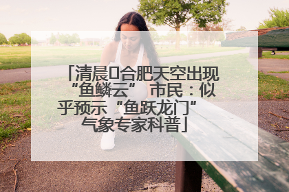清晨﻿合肥天空出现“鱼鳞云” 市民：似乎预示“鱼跃龙门” 气象专家科普