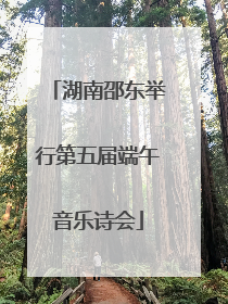 湖南邵东举行第五届端午音乐诗会