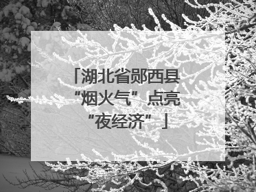湖北省郧西县“烟火气”点亮“夜经济”
