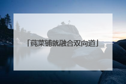 莼菜铺就融合双向道