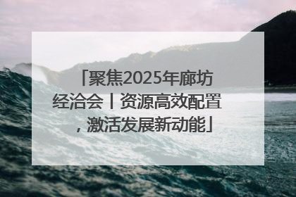 聚焦2025年廊坊经洽会丨资源高效配置，激活发展新动能