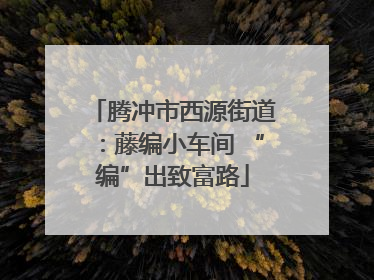 腾冲市西源街道：藤编小车间 “编”出致富路