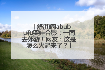 舒淇晒labubu和哭娃合影：一同去郊游！网友：这是怎么火起来了？
