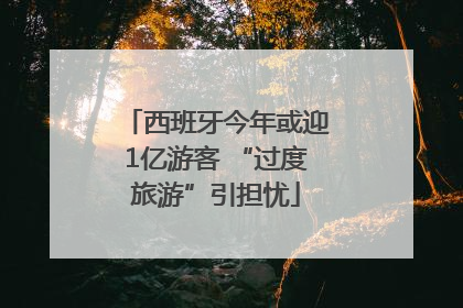 西班牙今年或迎1亿游客 “过度旅游”引担忧