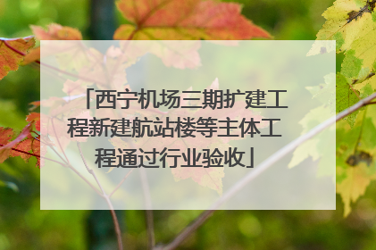 西宁机场三期扩建工程新建航站楼等主体工程通过行业验收