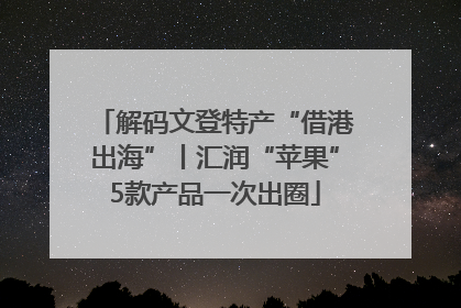 解码文登特产“借港出海”丨汇润“苹果”5款产品一次出圈