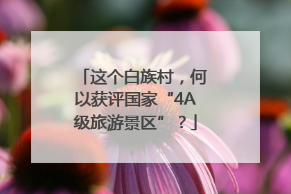 这个白族村，何以获评国家“4A级旅游景区”？