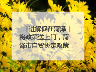 进解促在菏泽｜将政策送上门，菏泽市自贸协定政策专题宣讲会召开