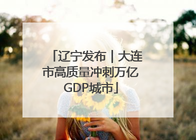 辽宁发布｜大连市高质量冲刺万亿GDP城市