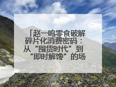 赵一鸣零食破解碎片化消费密码：从“囤货时代”到“即时解馋”的场景革新