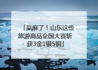 赢麻了！山东这些旅游商品全国大赛斩获3金1银5铜