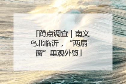 蹲点调查｜南义乌北临沂，“两扇窗”里观外贸