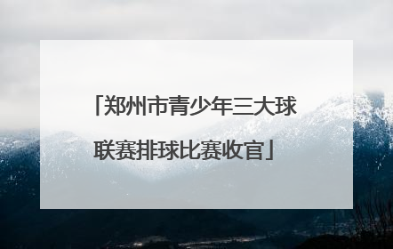 郑州市青少年三大球联赛排球比赛收官